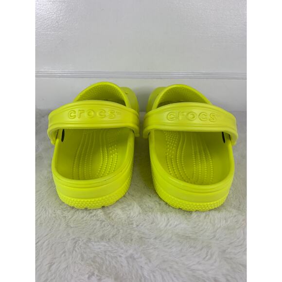 Crocs Classic Clog Neon Highlighter Yellow Men’s 7 / Women’s 9 NEW - Picture 3 of 6